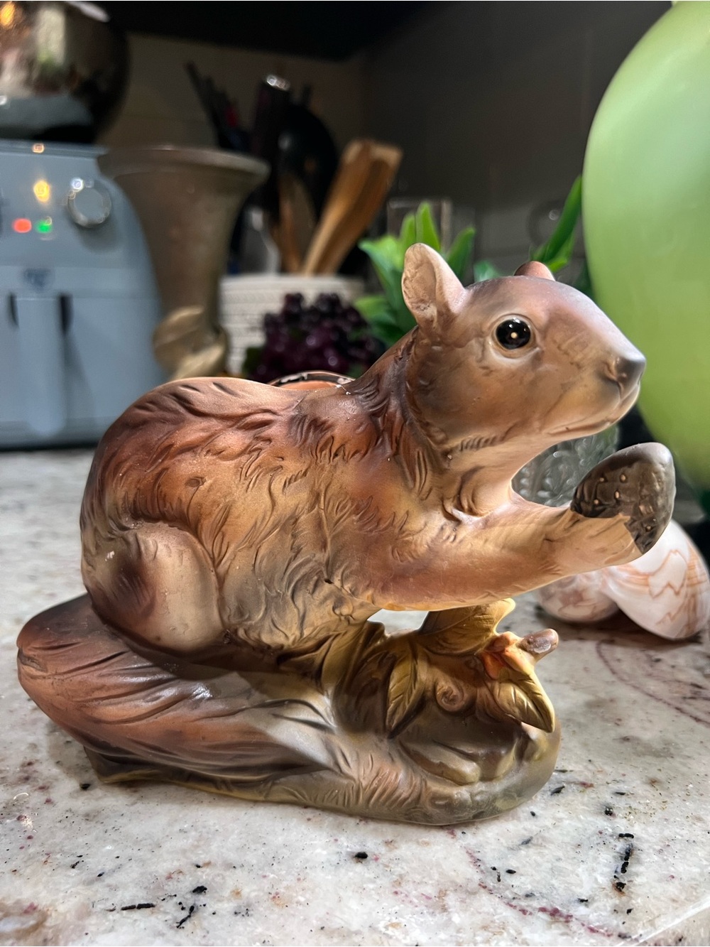 Hand-Painted Brown Squirrel Figurine EXCELLENT condition
